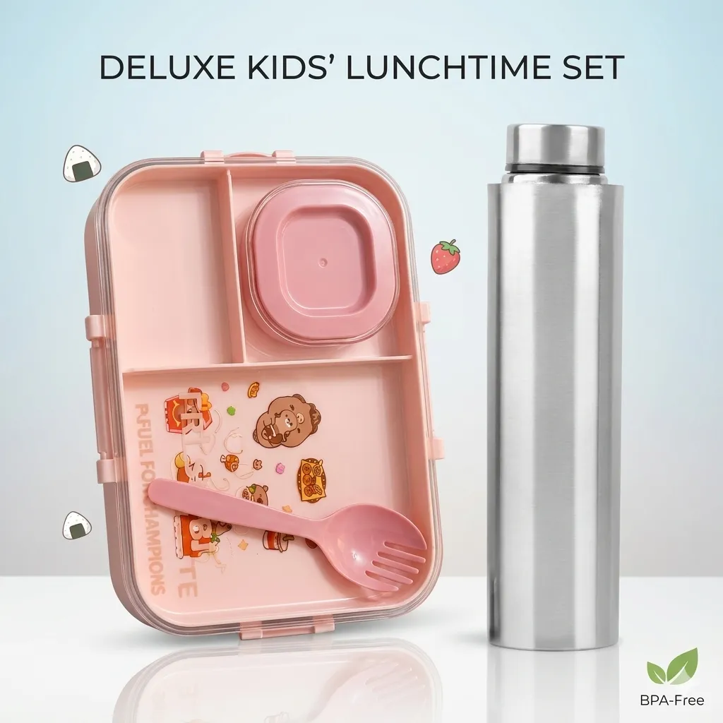 lunch box and water bottle